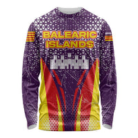 Balearic Islands Flag Long Sleeve Shirt Autonomous Community of Spain - Wonder Print Shop