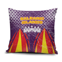 Balearic Islands Flag Pillow Cover Autonomous Community of Spain - Wonder Print Shop