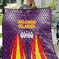 Balearic Islands Flag Quilt Autonomous Community of Spain - Wonder Print Shop