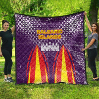 Balearic Islands Flag Quilt Autonomous Community of Spain - Wonder Print Shop