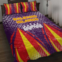 Balearic Islands Flag Quilt Bed Set Autonomous Community of Spain - Wonder Print Shop