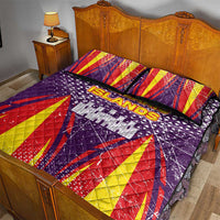 Balearic Islands Flag Quilt Bed Set Autonomous Community of Spain - Wonder Print Shop