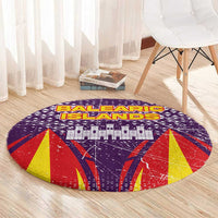 Balearic Islands Flag Round Carpet Autonomous Community of Spain - Wonder Print Shop