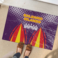 Balearic Islands Flag Rubber Doormat Autonomous Community of Spain - Wonder Print Shop