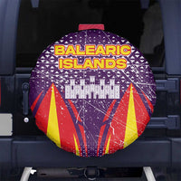 Balearic Islands Flag Spare Tire Cover Autonomous Community of Spain - Wonder Print Shop