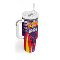 Balearic Islands Flag Tumbler With Handle Autonomous Community of Spain - Wonder Print Shop