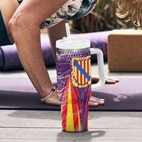 Balearic Islands Flag Tumbler With Handle Autonomous Community of Spain - Wonder Print Shop
