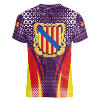 Balearic Islands Flag Women V-Neck T-Shirt Autonomous Community of Spain - Wonder Print Shop