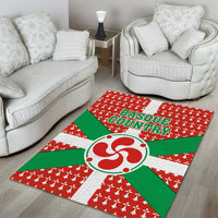 Basque Country Flag Area Rug Autonomous Community of Spain - Wonder Print Shop