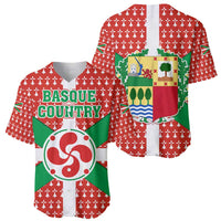 Basque Country Flag Baseball Jersey Autonomous Community of Spain - Wonder Print Shop
