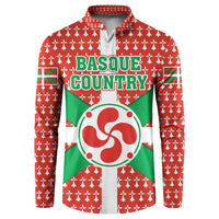 Basque Country Flag Button Sweatshirt Autonomous Community of Spain - Wonder Print Shop