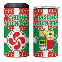 Basque Country Flag 4 in 1 Can Cooler Tumbler Autonomous Community of Spain - Wonder Print Shop
