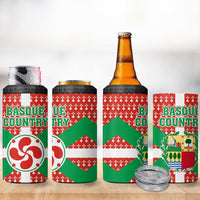 Basque Country Flag 4 in 1 Can Cooler Tumbler Autonomous Community of Spain - Wonder Print Shop
