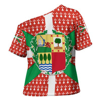 Basque Country Flag Cross Shoulder Shirt Autonomous Community of Spain - Wonder Print Shop