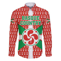 Basque Country Flag Family Matching Off Shoulder Maxi Dress and Hawaiian Shirt Autonomous Community of Spain - Wonder Print Shop