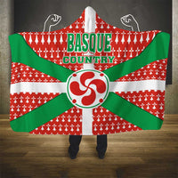 Basque Country Flag Hooded Blanket Autonomous Community of Spain - Wonder Print Shop