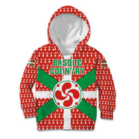 Basque Country Flag Kid Hoodie Autonomous Community of Spain - Wonder Print Shop
