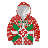 Basque Country Flag Kid Hoodie Autonomous Community of Spain - Wonder Print Shop