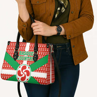 Basque Country Flag Leather Bag Autonomous Community of Spain - Wonder Print Shop