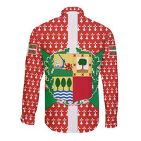 Basque Country Flag Long Sleeve Button Shirt Autonomous Community of Spain - Wonder Print Shop