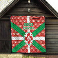 Basque Country Flag Quilt Autonomous Community of Spain - Wonder Print Shop