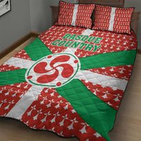 Basque Country Flag Quilt Bed Set Autonomous Community of Spain - Wonder Print Shop