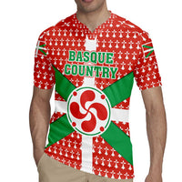 Basque Country Flag Rugby Jersey Autonomous Community of Spain - Wonder Print Shop