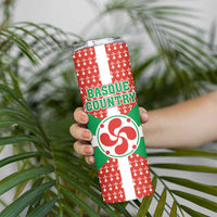 Basque Country Flag Skinny Tumbler Autonomous Community of Spain - Wonder Print Shop
