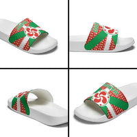 Basque Country Flag Slide Sandals Autonomous Community of Spain - Wonder Print Shop