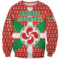 Basque Country Flag Sweatshirt Autonomous Community of Spain - Wonder Print Shop