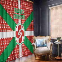 Basque Country Flag Window Curtain Autonomous Community of Spain - Wonder Print Shop