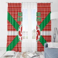 Basque Country Flag Window Curtain Autonomous Community of Spain - Wonder Print Shop