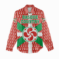 Basque Country Flag Women Casual Shirt Autonomous Community of Spain - Wonder Print Shop