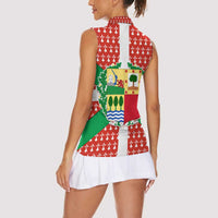 Basque Country Flag Women Sleeveless Polo Shirt Autonomous Community of Spain - Wonder Print Shop