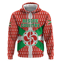 Basque Country Flag Zip Hoodie Autonomous Community of Spain - Wonder Print Shop