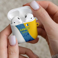Canary Islands Flag AirPods Case Autonomous Community of Spain - Wonder Print Shop