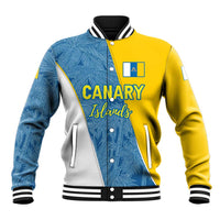 Canary Islands Flag Baseball Jacket Autonomous Community of Spain - Wonder Print Shop