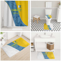 Canary Islands Flag Bathroom Set Autonomous Community of Spain - Wonder Print Shop