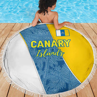Canary Islands Flag Beach Blanket Autonomous Community of Spain - Wonder Print Shop