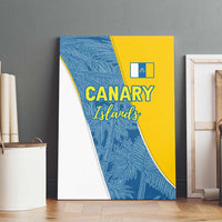 Canary Islands Flag Canvas Wall Art Autonomous Community of Spain - Wonder Print Shop
