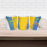Canary Islands Flag Ceramic Mug Autonomous Community of Spain - Wonder Print Shop