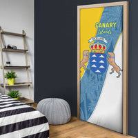 Canary Islands Flag Door Cover Autonomous Community of Spain - Wonder Print Shop