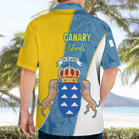 Canary Islands Flag Hawaiian Shirt Autonomous Community of Spain - Wonder Print Shop