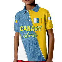 Canary Islands Flag Kid Polo Shirt Autonomous Community of Spain - Wonder Print Shop