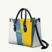 Canary Islands Flag Leather Bag Autonomous Community of Spain - Wonder Print Shop