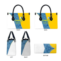 Canary Islands Flag Leather Bag Autonomous Community of Spain - Wonder Print Shop
