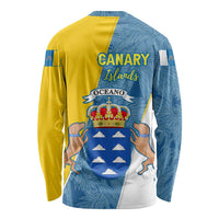 Canary Islands Flag Long Sleeve Shirt Autonomous Community of Spain - Wonder Print Shop