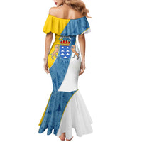 Canary Islands Flag Mermaid Dress Autonomous Community of Spain - Wonder Print Shop