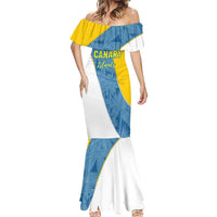 Canary Islands Flag Mermaid Dress Autonomous Community of Spain - Wonder Print Shop