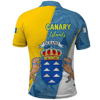 Canary Islands Flag Polo Shirt Autonomous Community of Spain - Wonder Print Shop